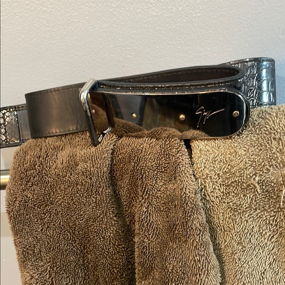 giuseppe zanotti Black Men's Belt